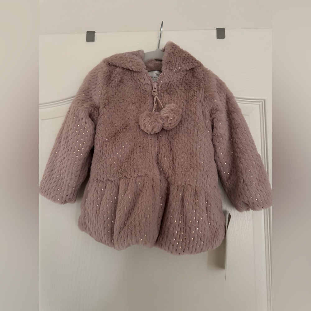 American Widgeon pink faux fur jacket